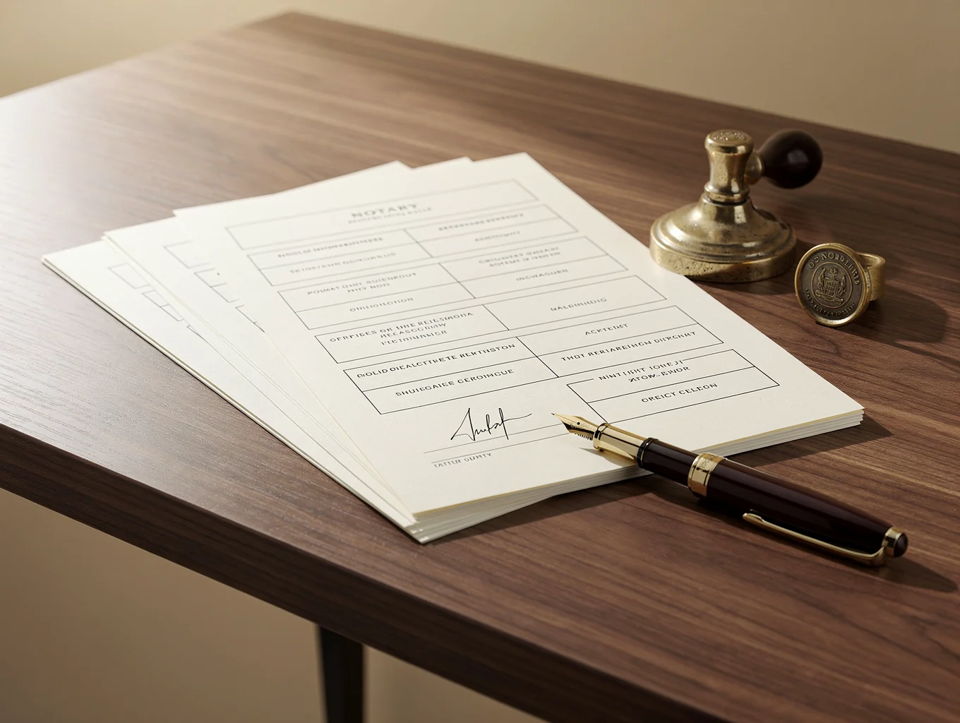 Documents contractuels et convention de cadrage posés sur un bureau en lumière naturelle